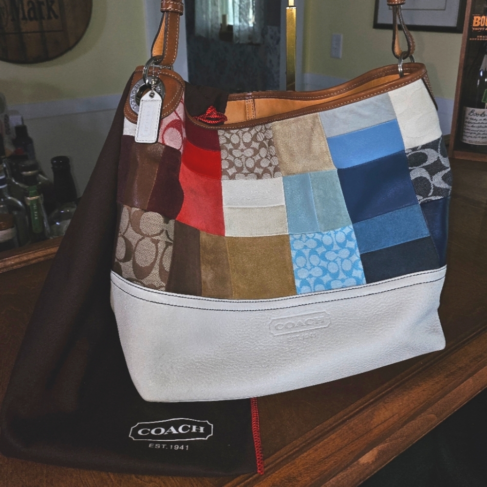 Coach vintage patchwork shoulder bag